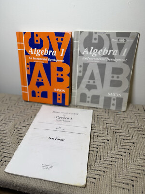  Saxon Algebra 1 Incremental Development Student Kit Textbook Study Packets!