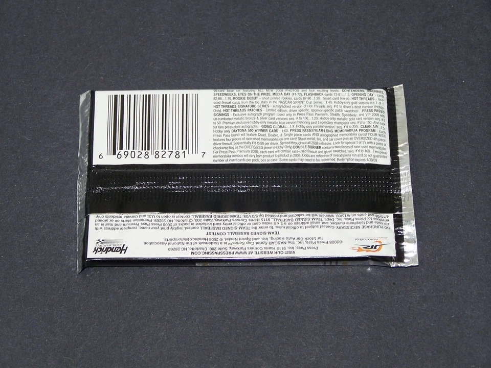 2008 Press Pass Premium Nascar Hobby Sealed Pack - Image 2 of 2