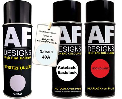 Spritzfüller Set für Datsun 49A Blanco Pola./White Patrol Klarlack Spritzfüller 