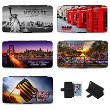 Personalised iPhone Case Travel Flip Phone Cover Birthday Gift NYC Holiday