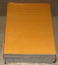 25 Pack A4 Plus A4+ Home School Exercise Books Notebooks Plain 80 Pages Orange