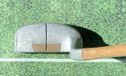 Vintage Otey Crisman 4 HB Half Mallet Putter 34" Original Leather Grip - Picture 2 of 8