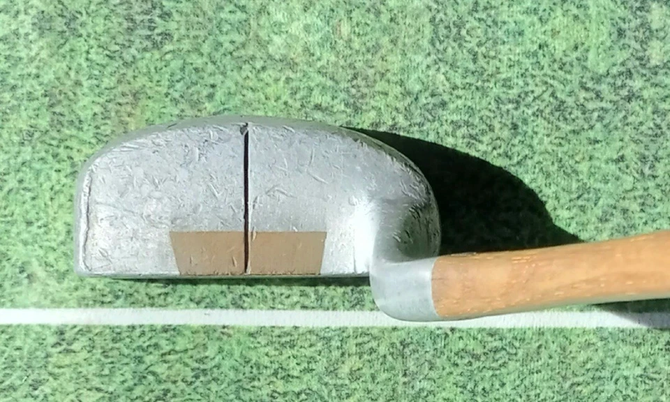 Vintage Otey Crisman 4 HB Half Mallet  Putter 34"  Original Leather Grip - Image 2 of 4