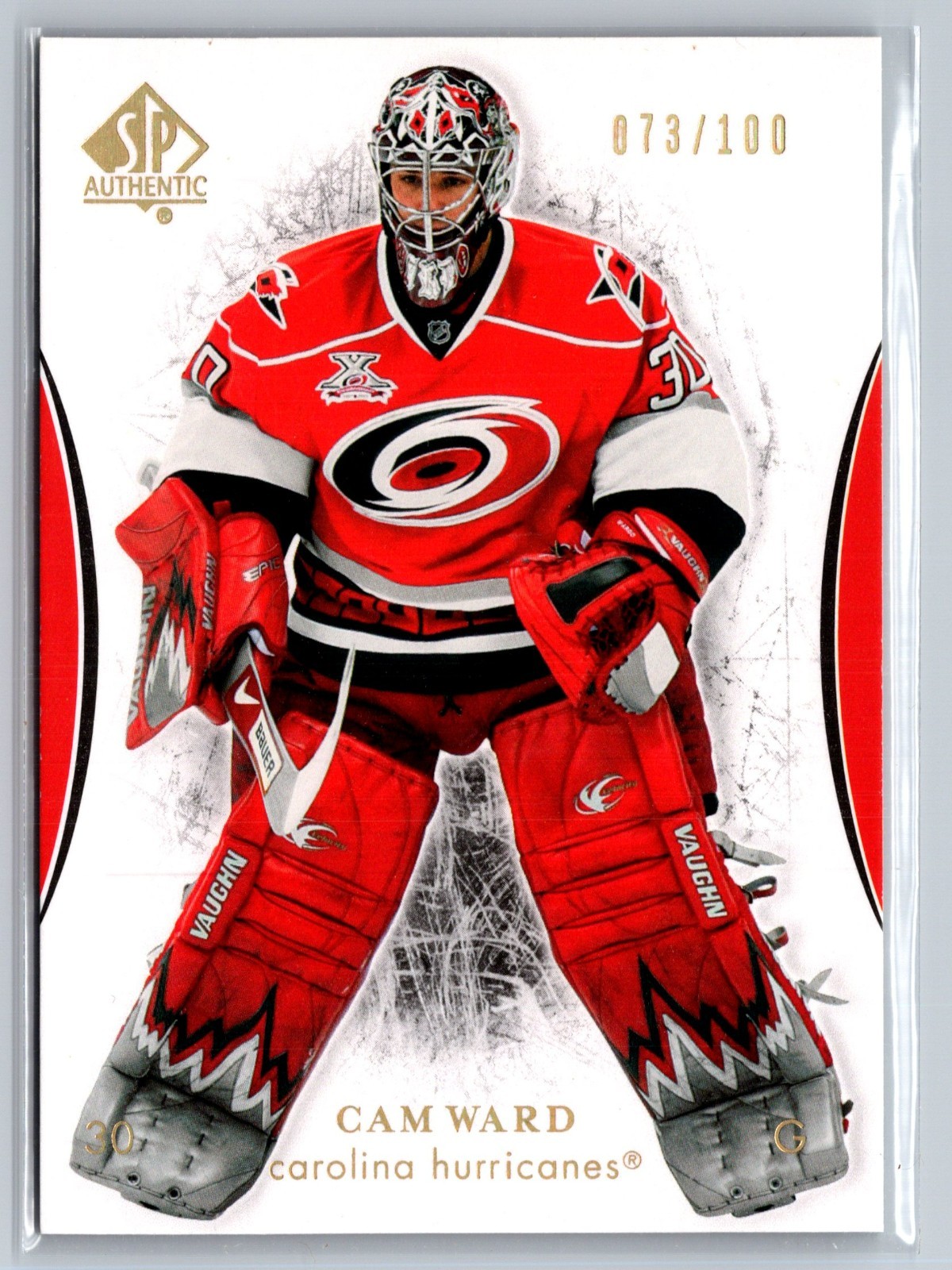 2007-08 SP Authentic - Cam Ward #14 Limited /100