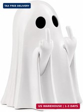 Halloween Ghost Figurine, Resin Ghost Statue Decorations, Spooky Home Decor