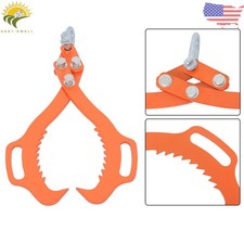 Heavy Duty 2 Claw Timber Log Lifting Logging Tongs Grabber Tong 18" Claw Hook