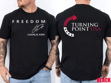 Charlie Kirk Freedom 31 Thank you A True Patriot TShirt - Size S-5XL