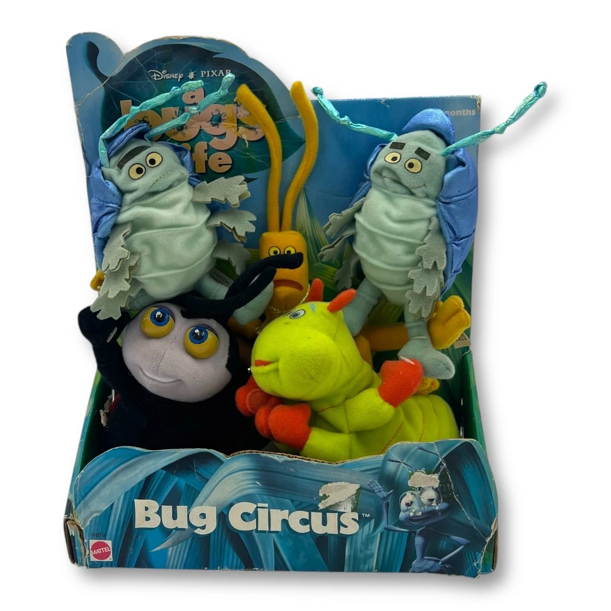 A Bug's Life まとめ売り Disney Pixar a Bug's Life Bug Circus Plush Set Mattel 1998 for