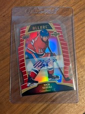 2019-20 Allure Nick Suzuki Auto Red Rainbow Die-Cut #/349 Rookie Rc Canadiens