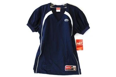 Rawlings Jeunes Grand Bleu Maille Nylon Football Jersey - Neuf avec Étiquettes - Photo 1/4