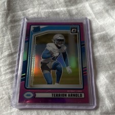 2024 Panini Donruss Rated Rookie Terrion Arnold Prizm #371 Detroit Lions