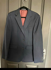 NEXT Blue Tuxedo Suit Jacket Tailored Fit 42R Chest 42 Two-Button Regular