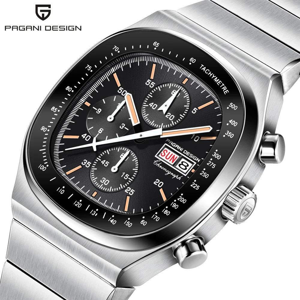PAGANI DESIGN PD1819 Men Quartz Watch Miyota OS00 Movement Speed Tester Sapphire