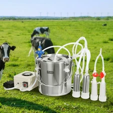 Goat Milking Machine Goat Milker 12 L 304 Stainless Steel Bucket for Cows