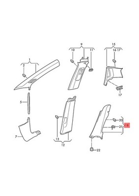 Original VW Polo Derby Vento-IND Radhausverkleidung links 2G4867765J82V