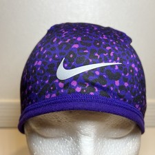 Nike Dri-Fit Run Purple Speckled Reversible Beanie Retro 2014 Rare Hard To Find