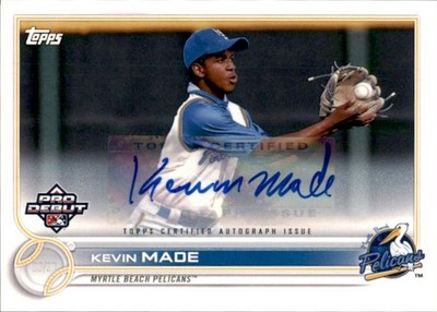 2022 Topps Pro Debut Autograph #PD-145 Kevin Made Myrtle Beach/Chicago Cubs RC