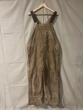 Vtg 1989 CARHARTT 100 Years Anniversary Quilt Insulated Overalls 42x32 USA Made
