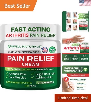 Ultimate Pain Relief Cream for Muscles & Joints - 14 oz with Natural Ingredients