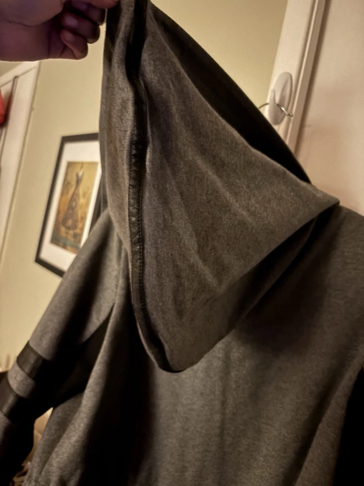 Blanc Noir Jacket Womens Large Gray Leather Accent Maitri Traveler Active Ladies - Image 3 of 4