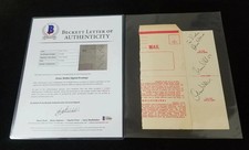 Orson Welles Autographed Signed V-Mail Envelope *THREE TIMES!* BAS BECKETT LOA