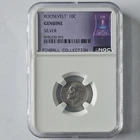 NGC 1964 Roosevelt Dime Genuine Silver 10C Coin Pinball Collection