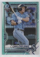 2021 Bowman Chrome Prospects Mega Box Aqua Mojo Refractor Jarred Kelenic 0ba9