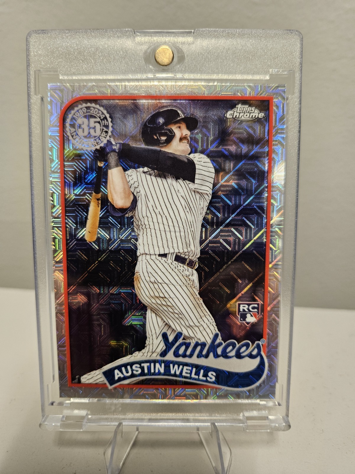 2024 Topps Series 2 - 1989 Topps Chrome Silver Pack Mojo #2T89C-83 Austin Wells