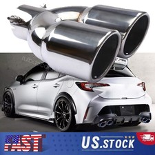 Rear Car Dual Exhaust Pipe Tail Muffler Tip Throat Tailpipe For Toyota Corolla