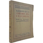 Matematica Eléments de la Théorie des Ensembles Emile Borel Prima Edizione 1949