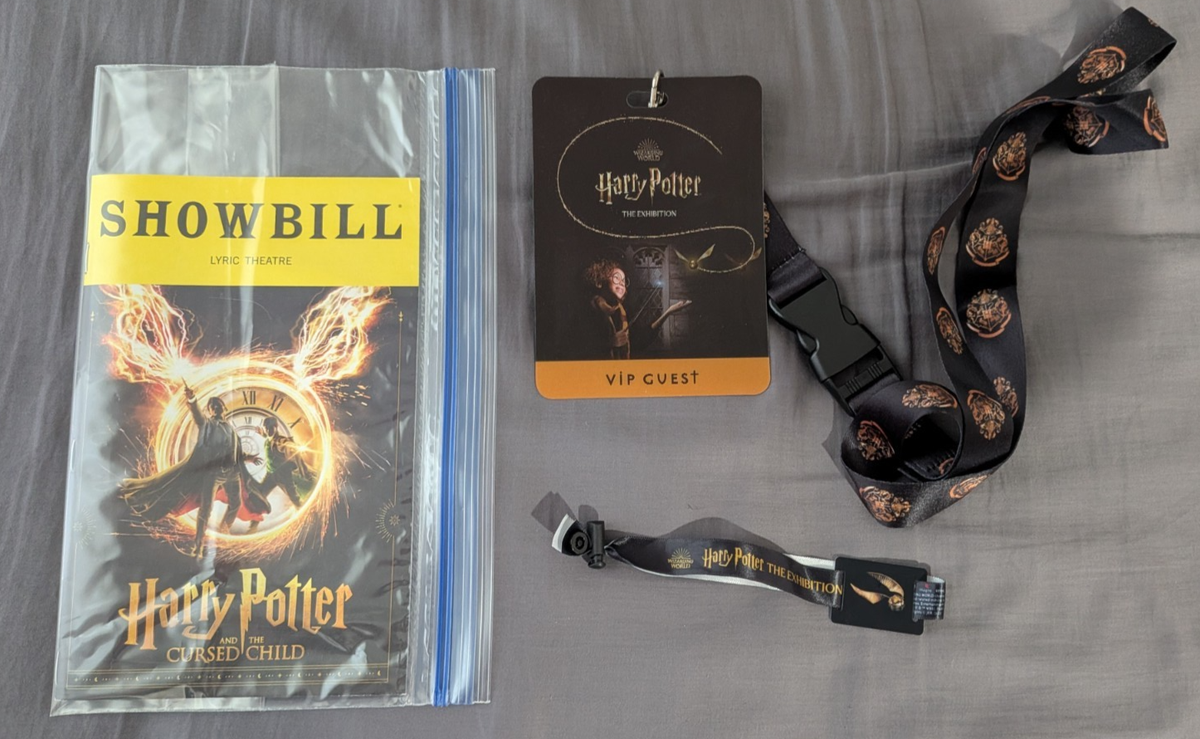 HARRY POTTER THE CURSED CHILD PLAYBILL EXHIBITION VIP LANYARD