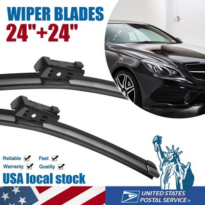 2Pcs Front 24'' & 24''Windshield Wiper Blades for Mercedes-Benz CLs550 2015-2017