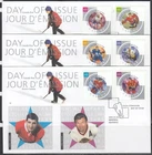 CANADA 2002 NHL ALL STARS #1935a-f FIRST DAY COVERS SET OF 3 !! M294