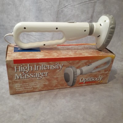 Optibody High Intensity Massager Multi speed Sure Grip Triangle Handle Full Body