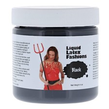 Liquid Latex Fashions Body Paint, Black, 4 Ounce