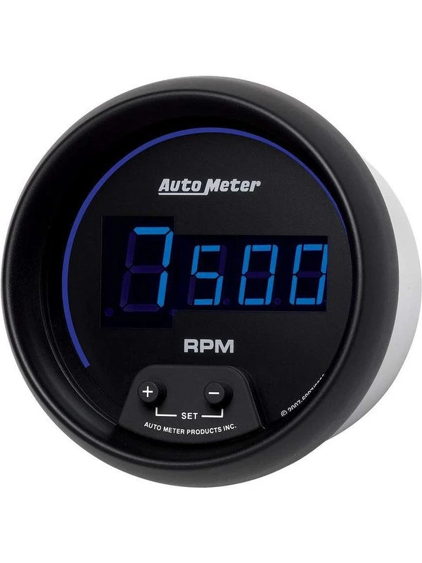 Auto Meter Cobalt Series Tachometer Digital In-dash 3-3/8 0-10,000 RPM (6997) - Image 2 of 4