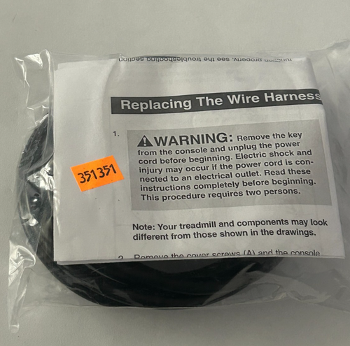 Nordic track X11 (NTL24016.5) X22 (ntl29019.0) X9xi upright wire 351351 new - Picture 3 of 3