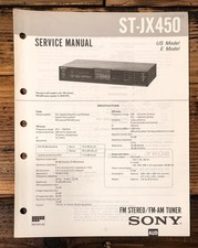 Sony ST-JX450 Tuner Service Manual Original 