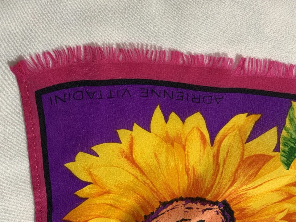 Bufanda para mujer ADRIENNE VITTADINI M.I.Japan multicolor flor seda 11"/51" PEC Foto 2 de 4