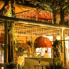 Christmas LED Curtain Icicle String Light LED Garden Stage Outdoor Decor Light