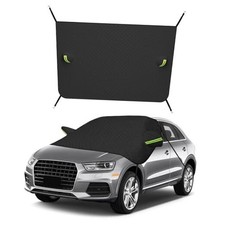 Car Windshield Cover for Snow and Ice, Magnetic 5 Layers Auto Windscreen Black