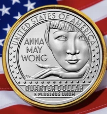 2022 P Anna May Wong Quarter 🎬 Uncirculated | American Women Coin Us Mint 🎞️