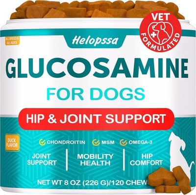 Glucosamine for Dogs Hip and Joint Supplement for Mobility Cartilage Health