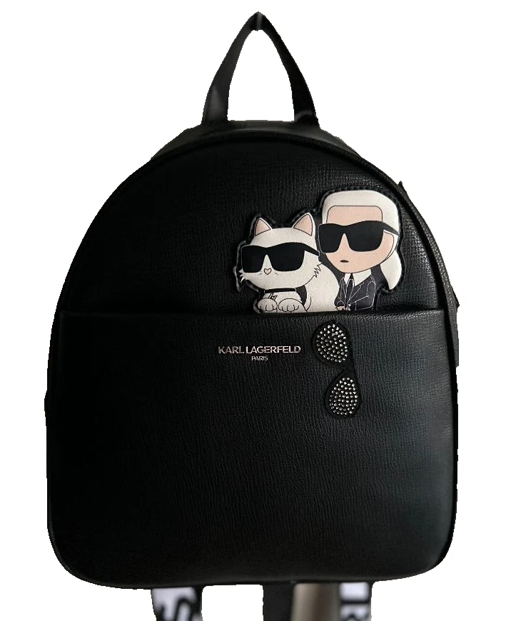 Karl Lagerfeld Backpack Black Bags & Handbags for Women for  display picture 1