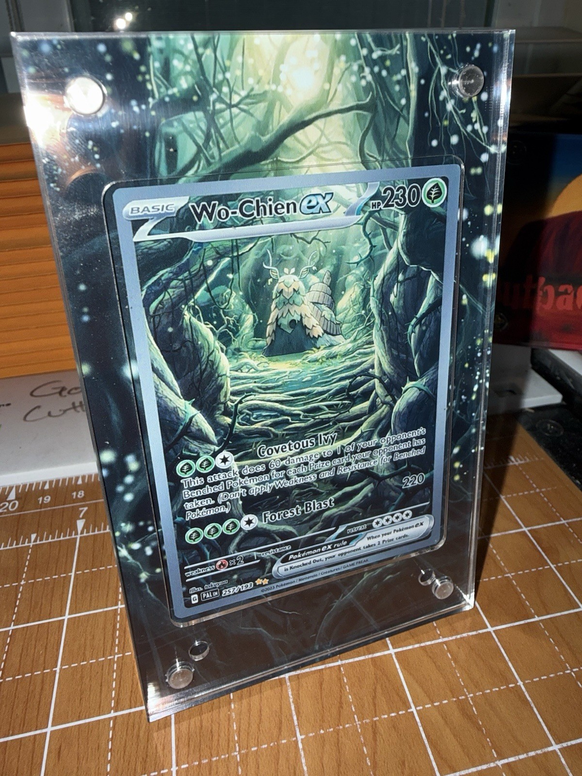 Wo-Chien ex Rare Paldea Evolved 257/193 Magnetic 🧲 Extended Art Case