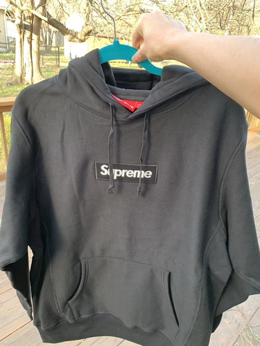 Sweat à capuche NEUF Supreme Box Logo FW24 noir taille M