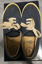 Vintage Ralph Lauren Navy Canvas Jean Sneakers Size 7.5 WC3946B