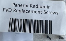 2 viti di ricambio Panerai Radiomir PVD nere