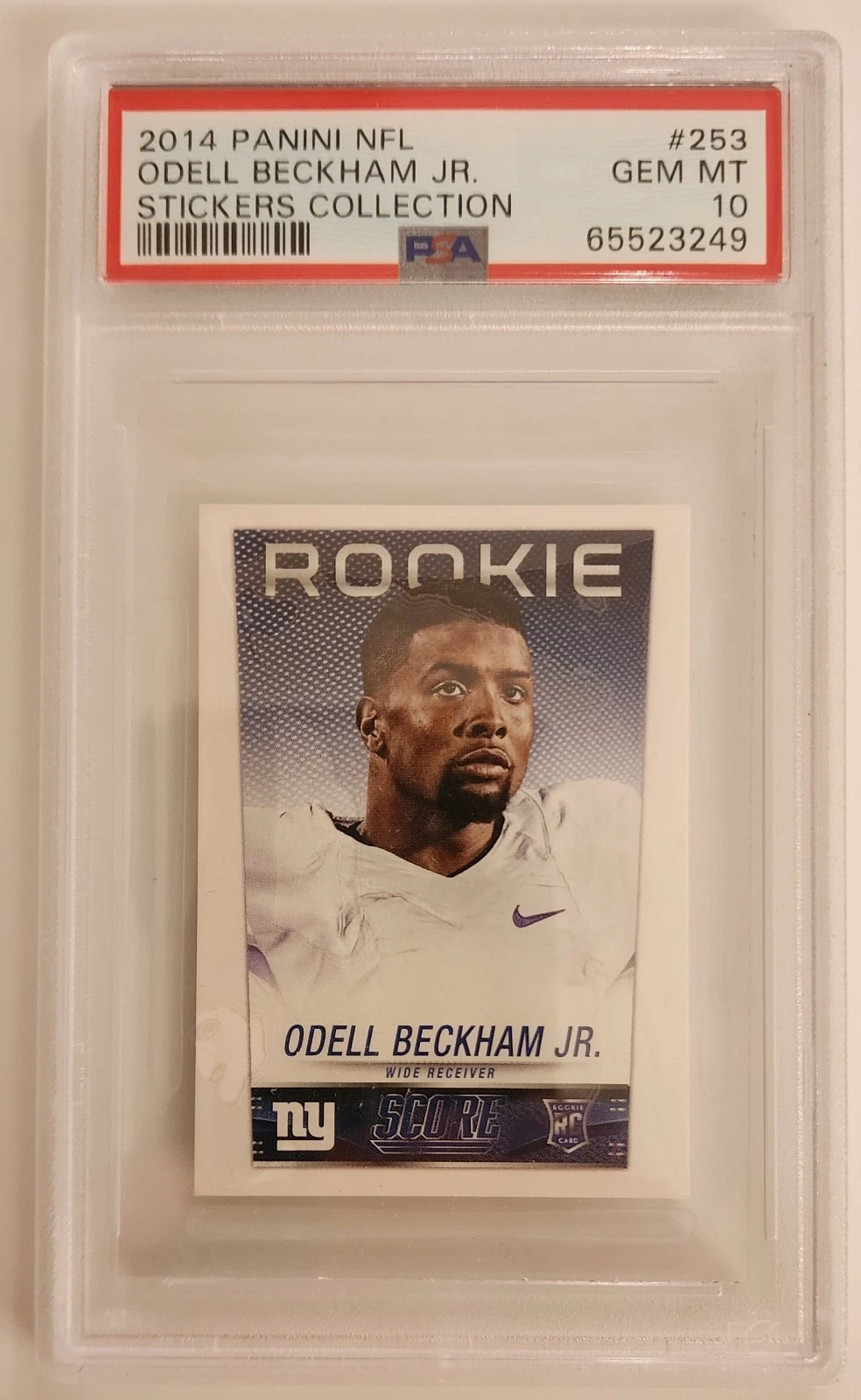 Odell Beckham Jr. Panini NFL Stickers Collection #253 Base