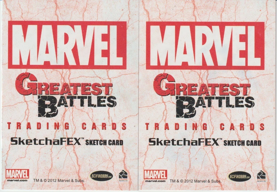 Marvel Greatest Battles Sketch Card Puzzle by Rhiannon Owens: Fantastic 4 - Image 2 of 2